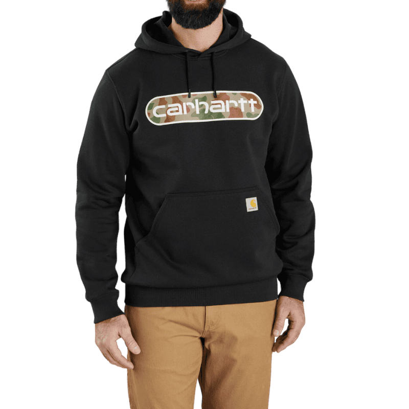 Carhartt Loose Fit Midweight Camo Logo Graphic Hoodie 105942 | Gilford Hardware