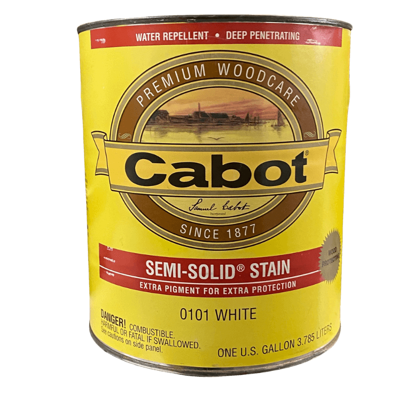 Cabot Semi-Solid Stain White 0101 1 gal. | Gilford Hardware