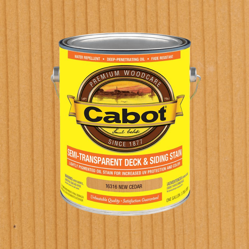 Cabot Semi-Transparent New Cedar Stain  | Gilford Hardware 