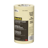 Thumbnail for Scotch Masking Tape Contractors 1.41 in x 60 yds. 6-pack | Gilford Hardware 