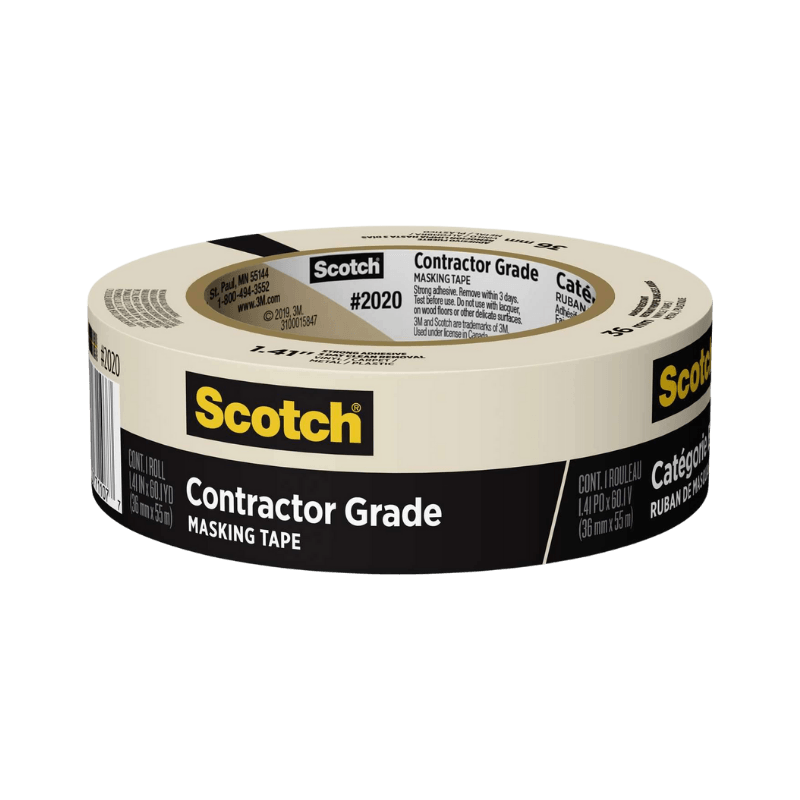Scotch Masking Tape Contractors Grade 1.41 x 60 yds. | Gilford Hardware 