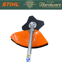 Thumbnail for STIHL FS-KM Brushcutter with 4 Tooth Grass Blade Kombi Attachment | Gilford Hardware