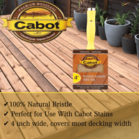 Thumbnail for Cabot Straight Stain Brush 4 in. | Gilford Hardware