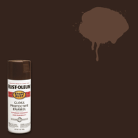 Thumbnail for Rust-Oleum Stops Rust Gloss Leather Brown Spray Paint 12 oz. | Gilford Hardware