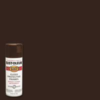 Thumbnail for Rust-Oleum Stops Rust Gloss Leather Brown Spray Paint 12 oz. | Gilford Hardware