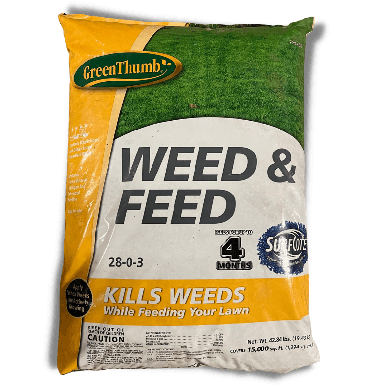 Green Thumb Weed and Feed Fertilizer 15,000 sq ft. | Gilford Hardware
