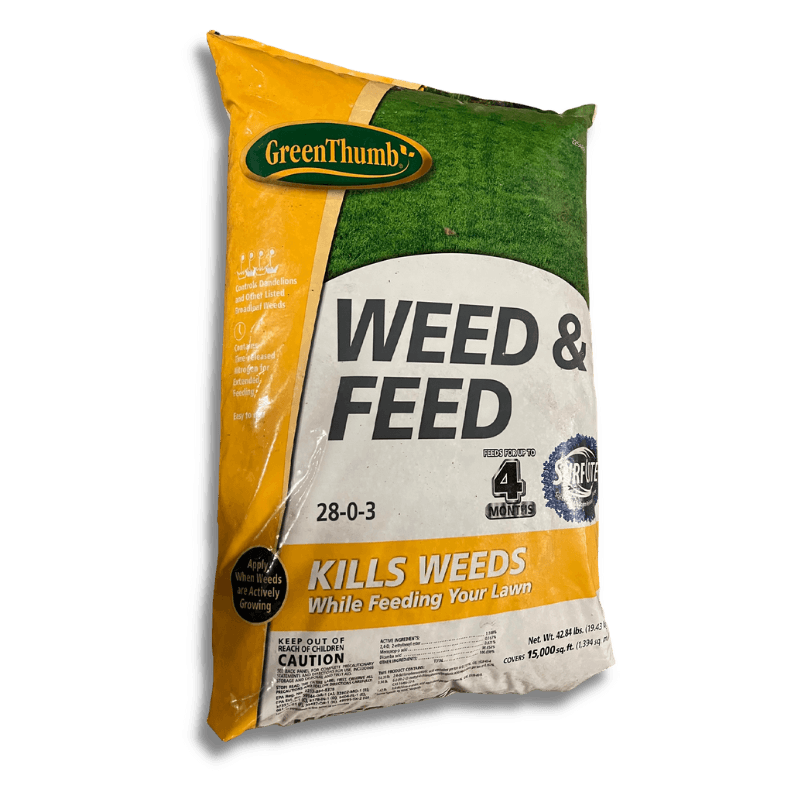 Green Thumb Weed and Feed Fertilizer 15,000 sq ft. | Gilford Hardware