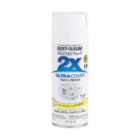 Thumbnail for Rust-Oleum 2X Ultra Cover Satin Blossom White Paint+Primer Spray Paint 12 oz. | Gilford Hardware