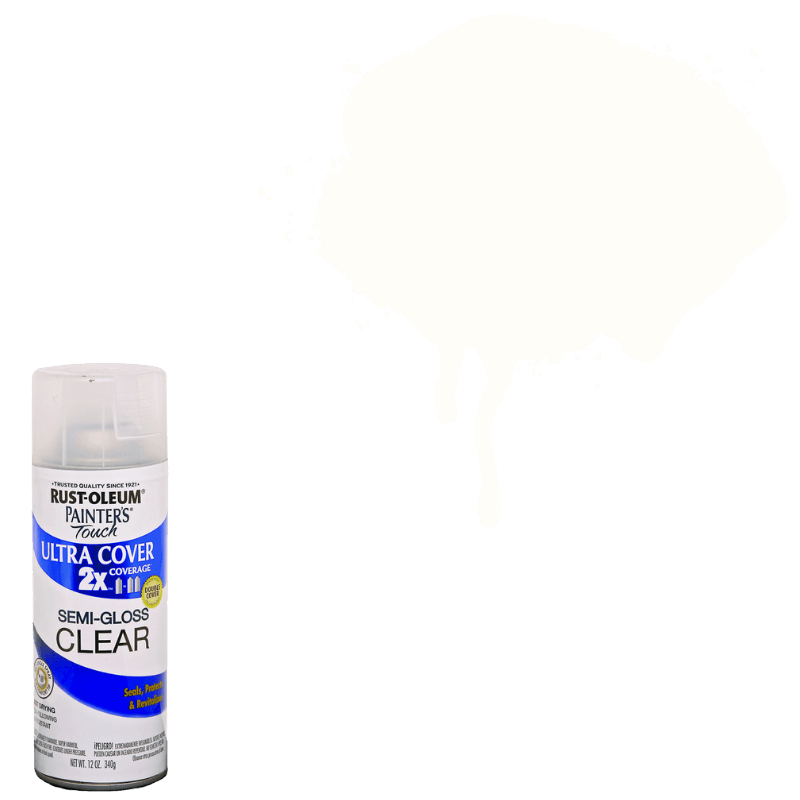 Rust-Oleum Spray Paint Semi-Gloss Clear 12 oz. | Gilford Hardware