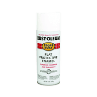 Thumbnail for Rust-Oleum Stops Rust Flat White Spray Paint 12 oz. | Gilford Hardware