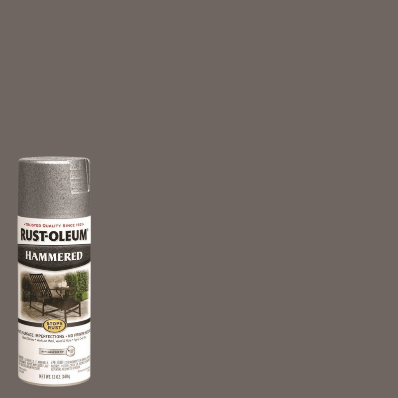 Rust-Oleum Stops Rust Hammered Gray Spray Paint 12 oz. | Gilford Hardware
