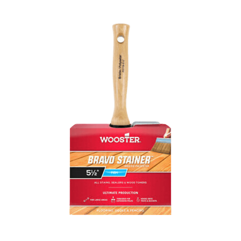 Wooster Bravo Stain Brush 5-1/2 inch. | Gilford Hardware