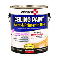 Thumbnail for Zinsser Flat Bright White Water-Based Ceiling Paint and Primer in One 1 gal. | Gilford Hardware