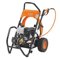 Thumbnail for Front Angled View of the STIHL RB 600 Pressure Washer – Highlighting its robust design, 3,200 PSI performance, and durable steel frame.