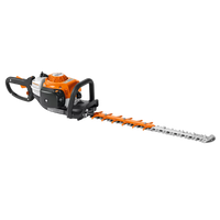 Thumbnail for STIHL HS 82 R hedge trimmer showcasing its robust gas-powered engine and 24-inch double-sided blade for professional hedge maintenance.