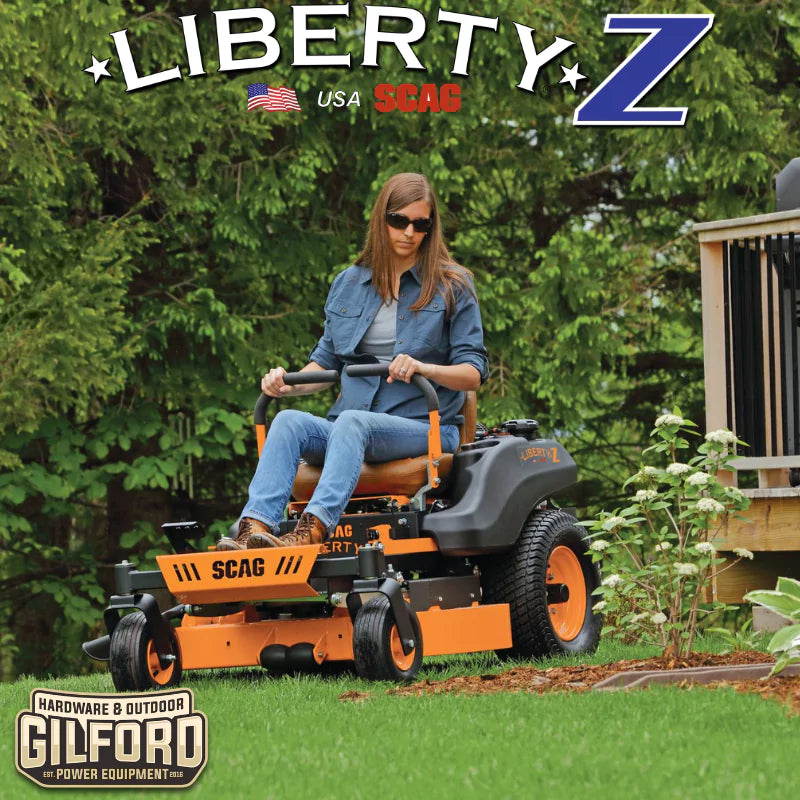 2024 Scag Liberty-Z Zero-Turn Ride-On Lawn Mower, 36", 42", 48", 52", or 61" Hero Cutter Deck, Special Order