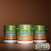 Thumbnail for Benjamin Moore Woodluxe Oil-Based Waterproofing Exterior Translucent Stain and Sealer Teak (ES-30) Gallon