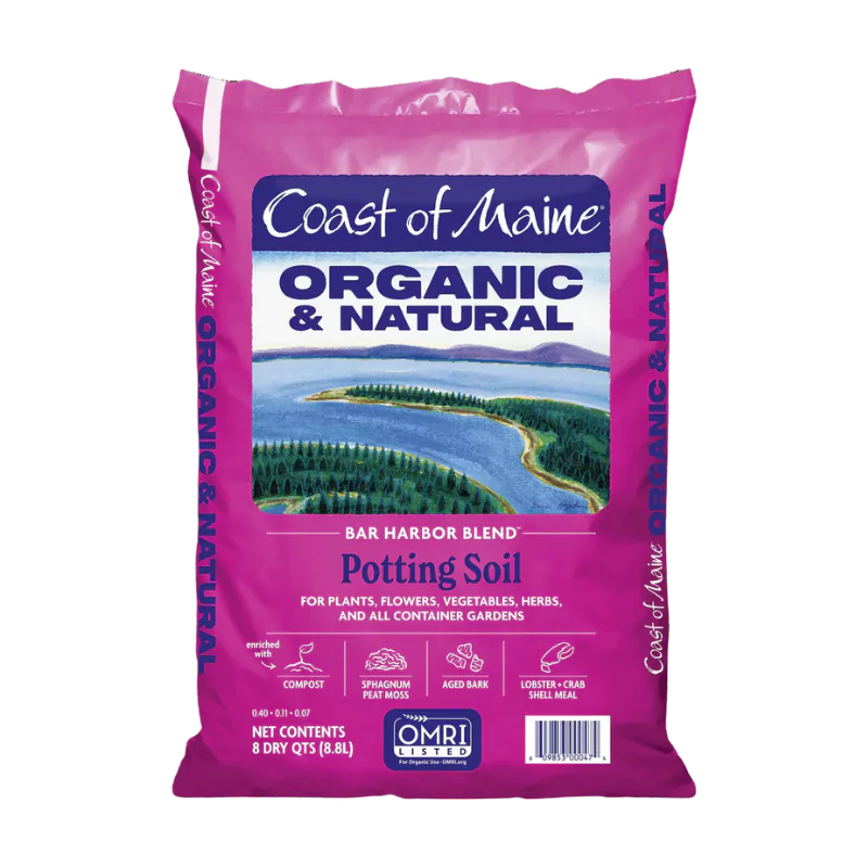 Coast Of Maine Bar Harbor Blend Organic Potting Soil for Plants, Flowers, Vegetables, and Container Gardens 1 ft³
