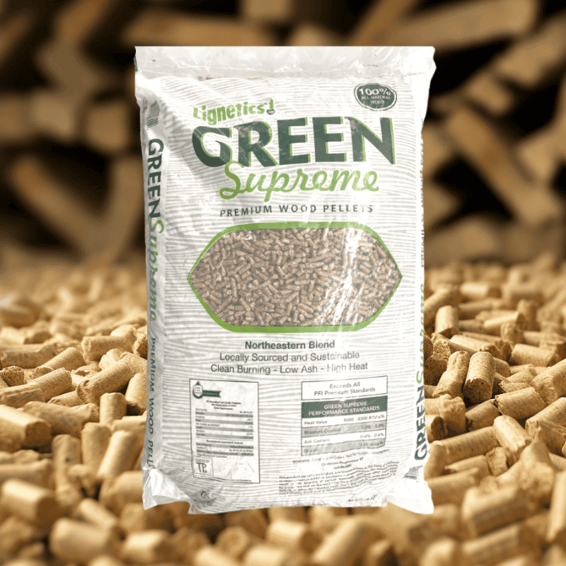 Green Supreme Wood Pellets Ton (50 ct. - 40 lb. Bags)