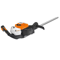 Thumbnail for Rear angle of the STIHL HS 87 R Hedge Trimmer featuring its powerful 22.7 cc engine and durable construction for demanding hedge trimming tasks.