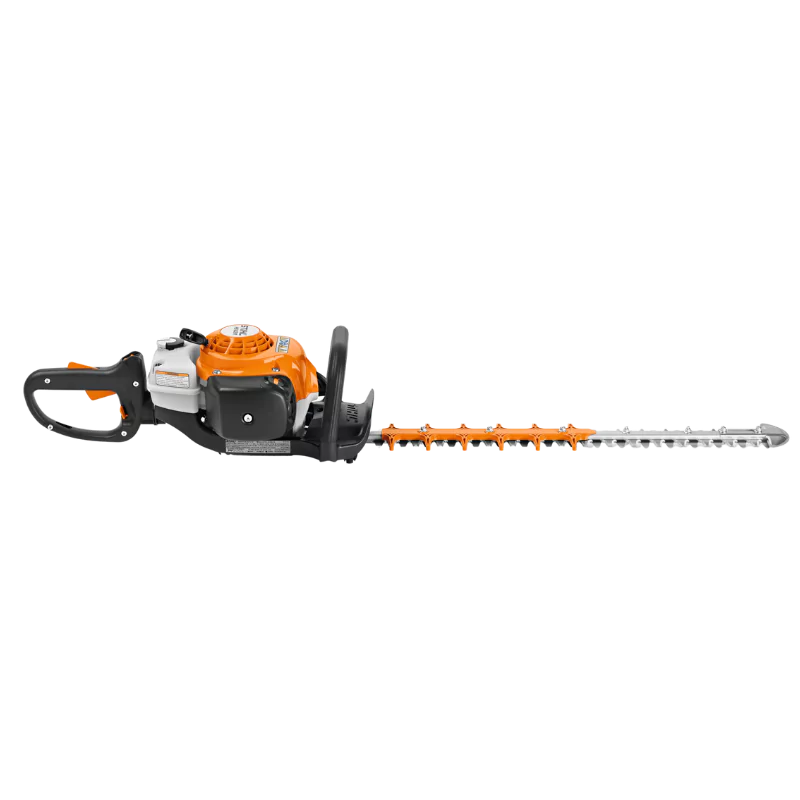 STIHL HS 82 R hedge trimmer with double-sided blades, engineered for precise and efficient hedge cutting