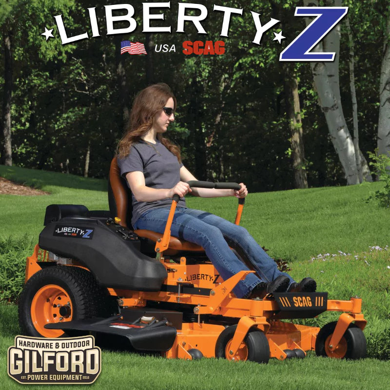2024 Scag Liberty-Z Zero-Turn Ride-On Lawn Mower, 36", 42", 48", 52", or 61" Hero Cutter Deck, Special Order
