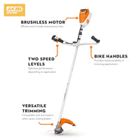 Thumbnail for STIHL FSA 80 Battery-Powered Electric Bike Handle Trimmer With AK 20 Battery And AL 101 Charger