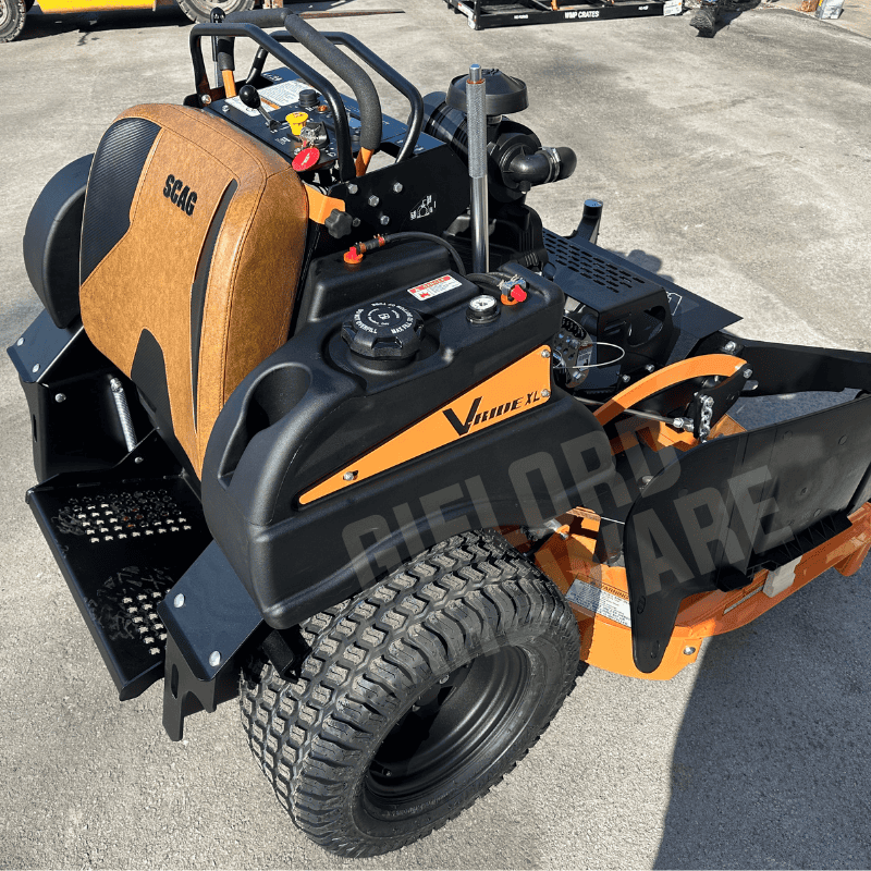 Scag V-Ride XL Stand On Zero Turn Lawn Mower With 61-Inch Velocity Cutter Deck And 40 HP Vanguard Big Block V-Twin EFI