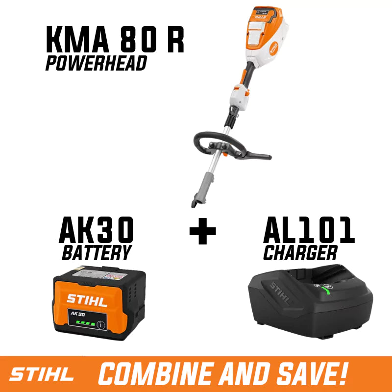 STIHL KMA 80 R Battery-Powered Kombi Multi-Task Tool Powerhead – AK System, 14-Attachment Compatible, 36V