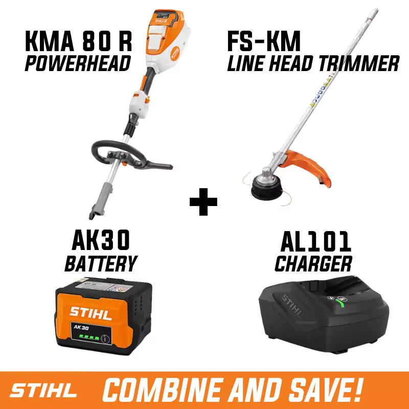 STIHL KMA 80 R Battery-Powered Kombi Multi-Task Tool Powerhead – AK System, 14-Attachment Compatible, 36V