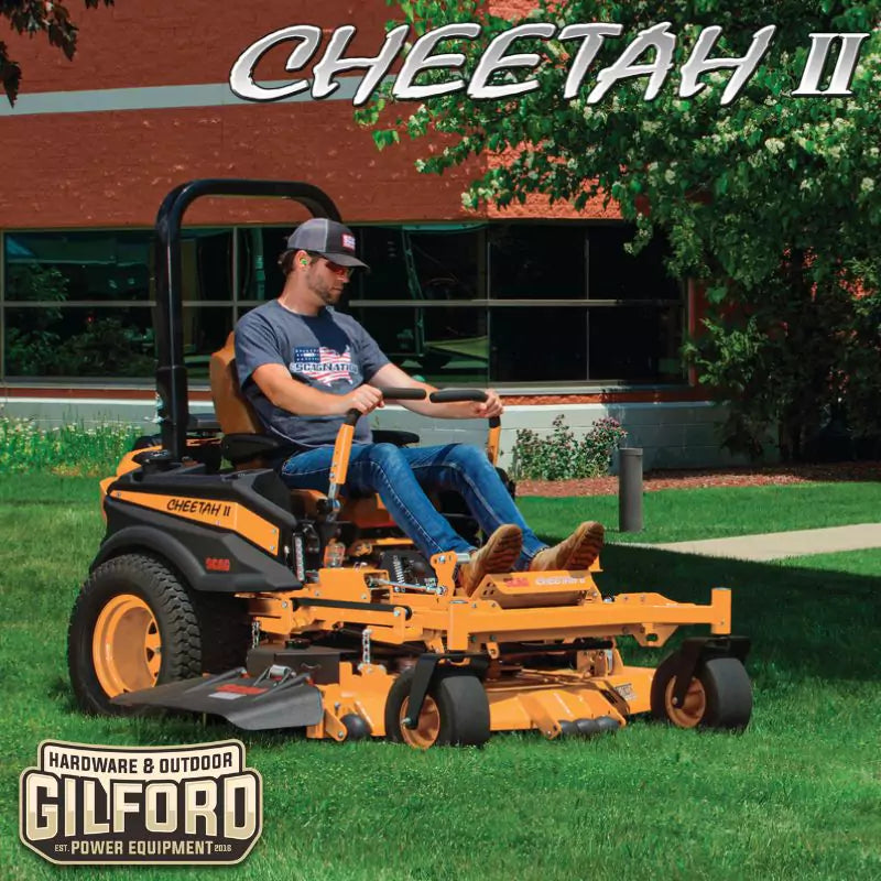 Scag  Cheetah II Zero-Turn Riding Lawn Mower with 61-Inch Velocity Cutter Deck and 38 HP Kohler EFI and Suspension Seat