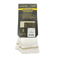 Thumbnail for Carhartt Midweight Cotton Blend Steel Toe Boot Sock 2-Pack.