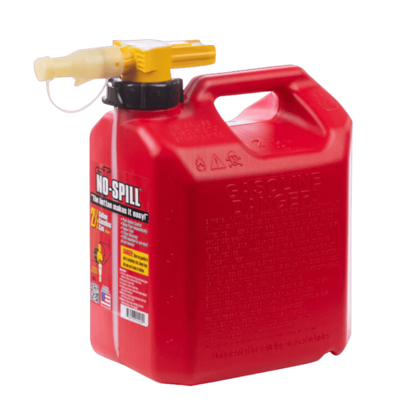 No-Spill Plastic Gas Can 2-1/2 gal.
