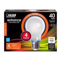 Thumbnail for Feit Enhance Medium LED Bulb Soft White 40 W 4-Pack.  
 | Gilford Hardware