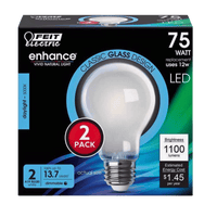 Thumbnail for Feit Enhance Daylight LED Bulb 75 Watt Equivalence A19 E26 2-Pack.