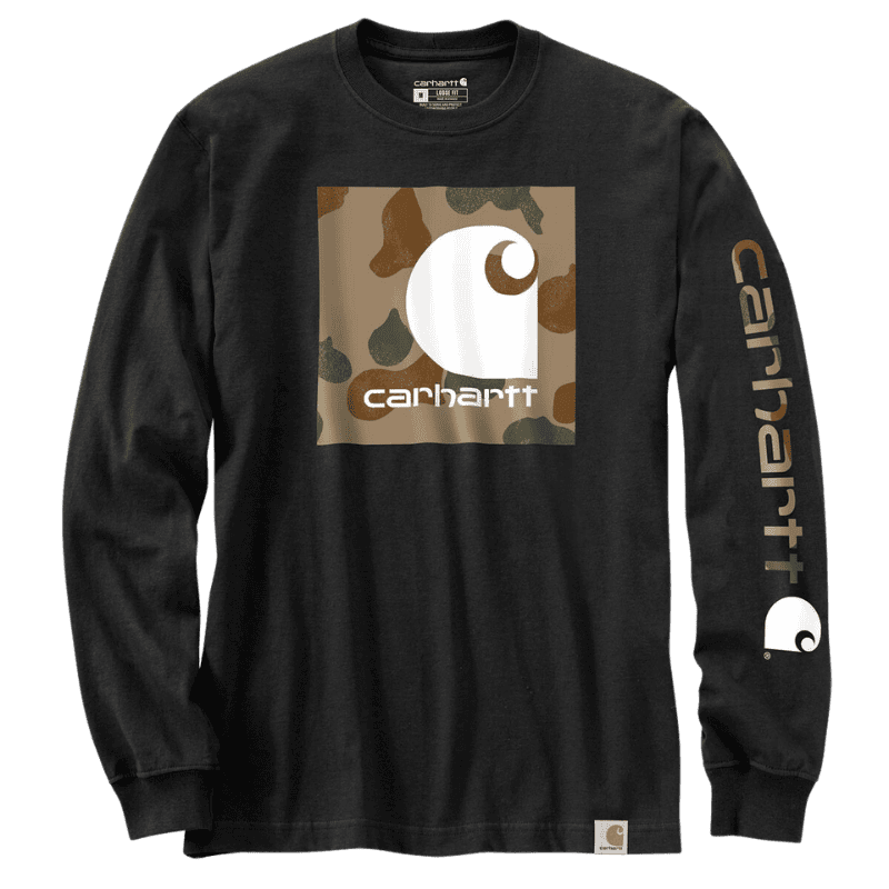 Carhartt Camouflage C Graphic Loose Fit Heavyweight Long-Sleeve Shirt 105959 | Shirts & Tops | Gilford Hardware