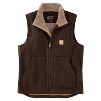 Thumbnail for Carhartt Loose Fit Washed Duck Sherpa Lined Mock-Neck Vest | Gilford Hardware 