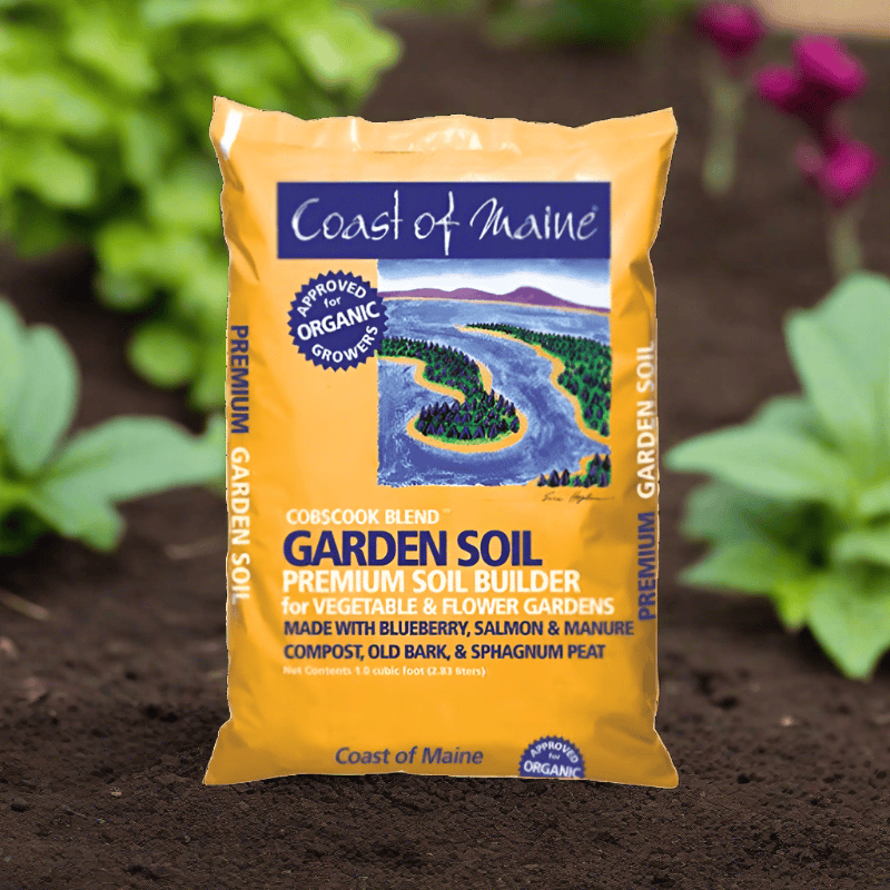 Coast Of Maine Cobscook Organic In-Ground Garden Soil for Vegetable Gardens and Flower Beds 1 ft³