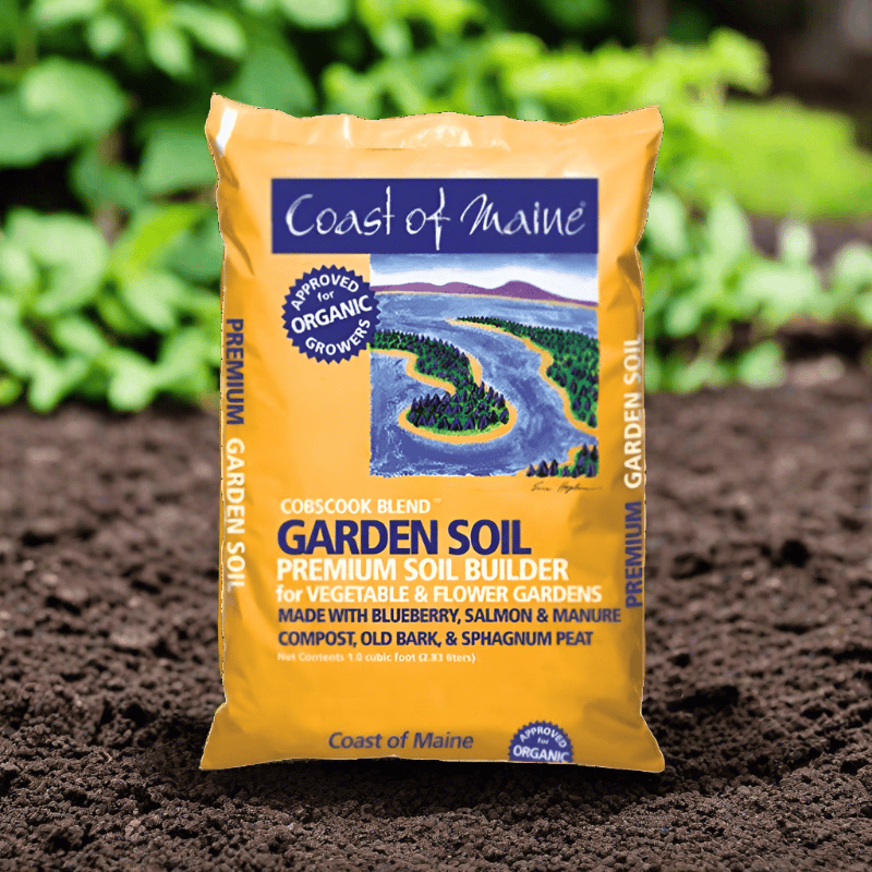 Coast Of Maine Cobscook Organic In-Ground Garden Soil for Vegetable Gardens and Flower Beds 1 ft³