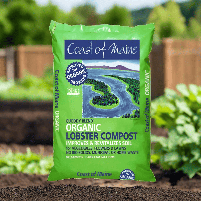 Coast Of Maine Quoddy Blend Lobster Organic and Natural Compost Improves and Revitalizes  Soil 1 ft³