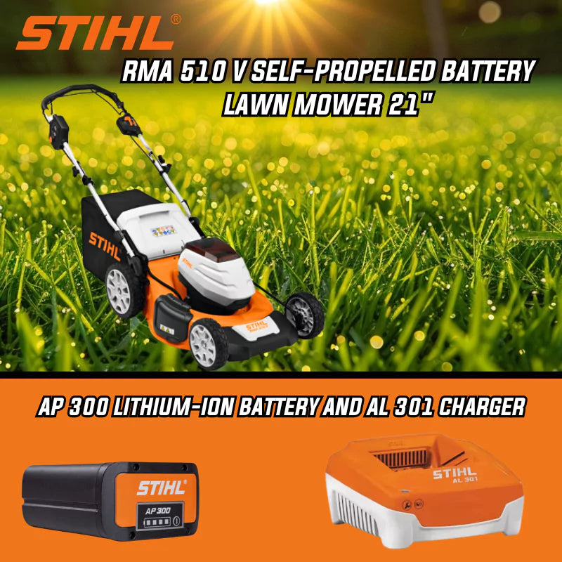 STIHL RMA 510 V Self-Propelled Battery Lawn Mower 21"