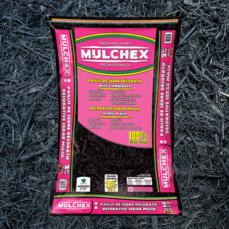 MULCHEX Black Decorative Cedar Mulch 2 cu. ft.