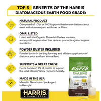 Thumbnail for Harris Food Grade Organic Powder Diatomaceous Earth 10.5 lb.