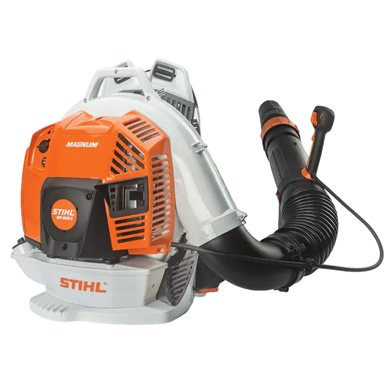 STIHL BR 800 C-E MAGNUM Professional Gas Powered Backpack Blower Side Easy2Start 912 cfm 79.9 cc