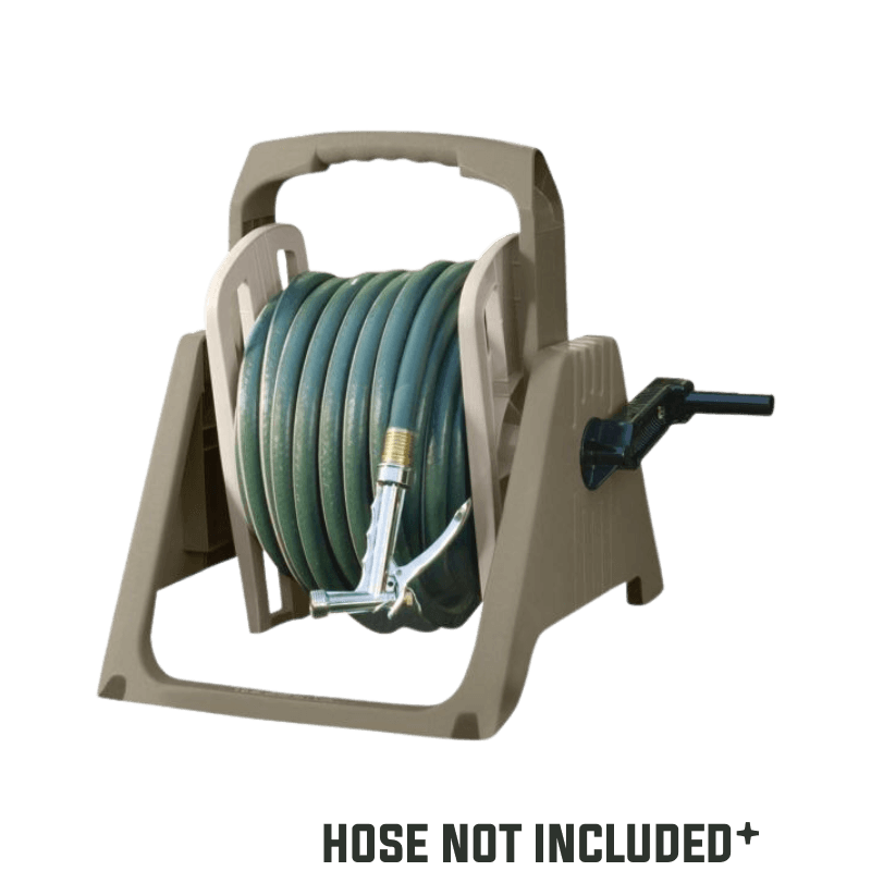 Suncast Hose Handler Taupe Retractable Wall Mounted Hose Reel 100 ft.