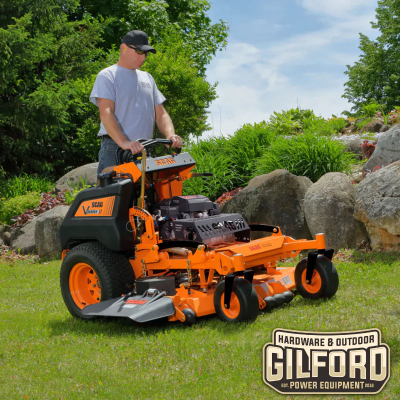2024 Scag V-Ride II Zero-Turn Stand-On Lawn Mower, 32"-36" Advantage Deck or 48"-61" Velocity Plus Cutter Deck, Special Order
