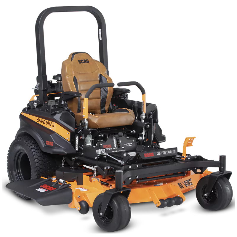 Scag Cheetah II Zero-Turn Riding Lawn Mower With 61-Inch Velocity Cutter Deck And 38 HP Kohler EFI - Blackout Edition