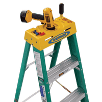 Thumbnail for Werner Fiberglass Step Ladder Type II 6-Foot. 225 lbs. capacity | Gilford Hardware