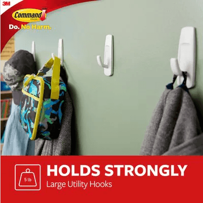 3M Command Large Plastic Hook 3-7/8 in. L | Hangers | Gilford Hardware & Outdoor Power Equipment