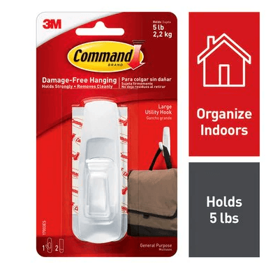 3M Command Large Plastic Hook 3-7/8 in. L | Gilford Hardware